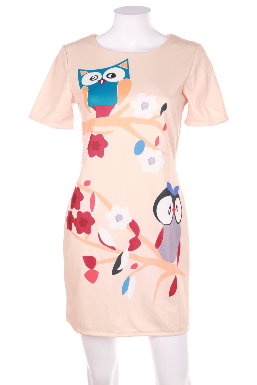 Ohne Label - Etui-Kleid mit Print - D 38