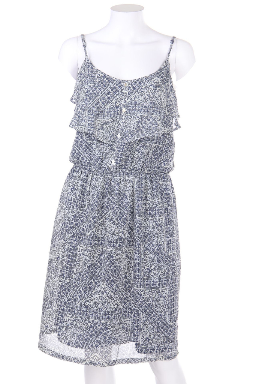 ESPRIT - Kleid mit Trägern mit Muster - D 38