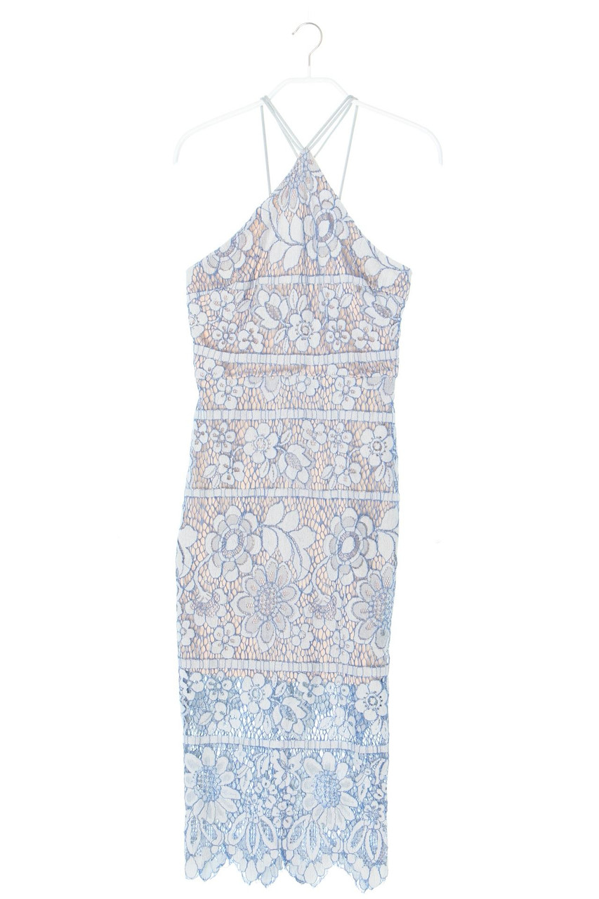 Boohoo - Midi-Kleid aus Spitze mit floralem Muster - D 34