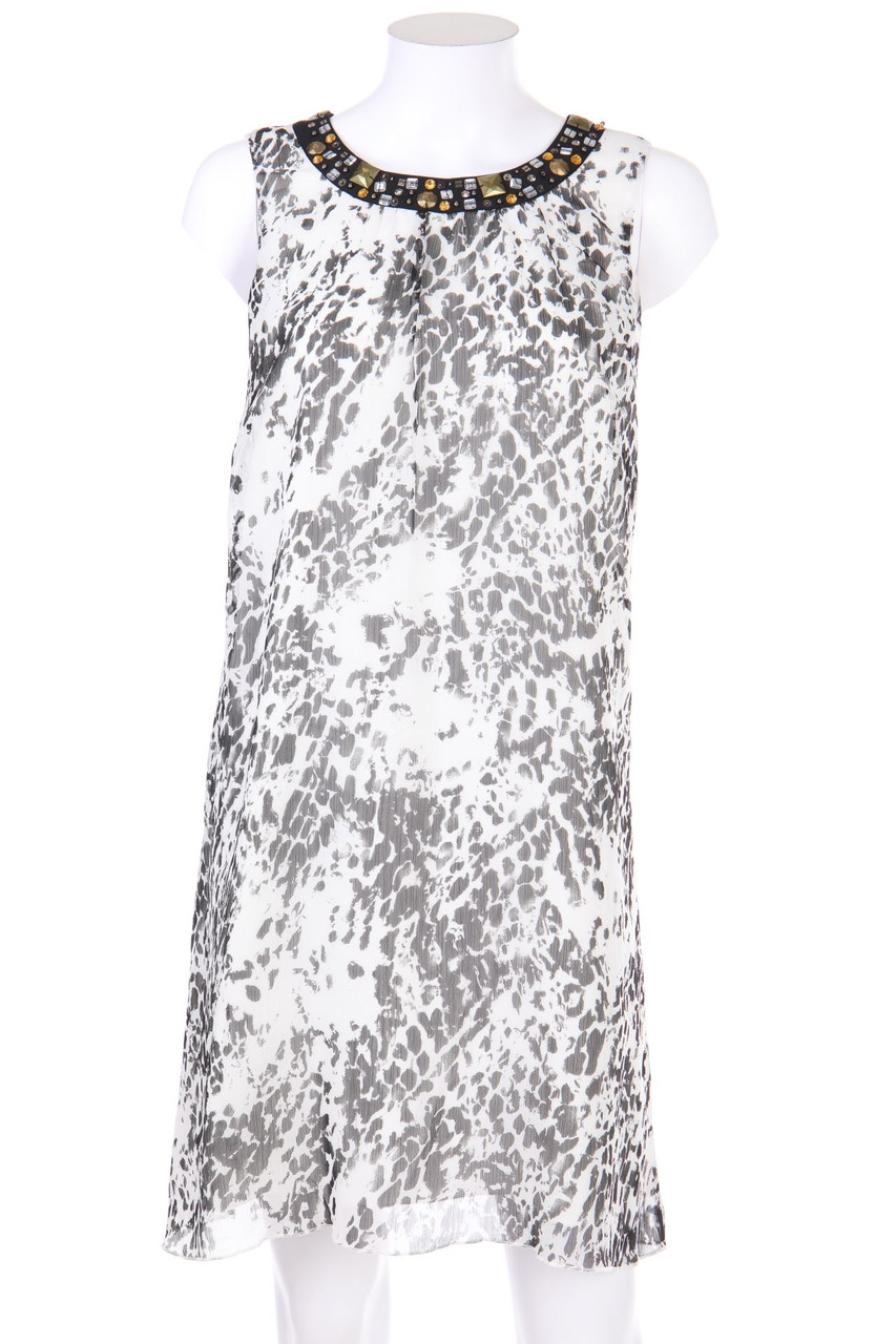 HEINE - Kleid mit Schmuckstein-Applikation mit Muster - D 40