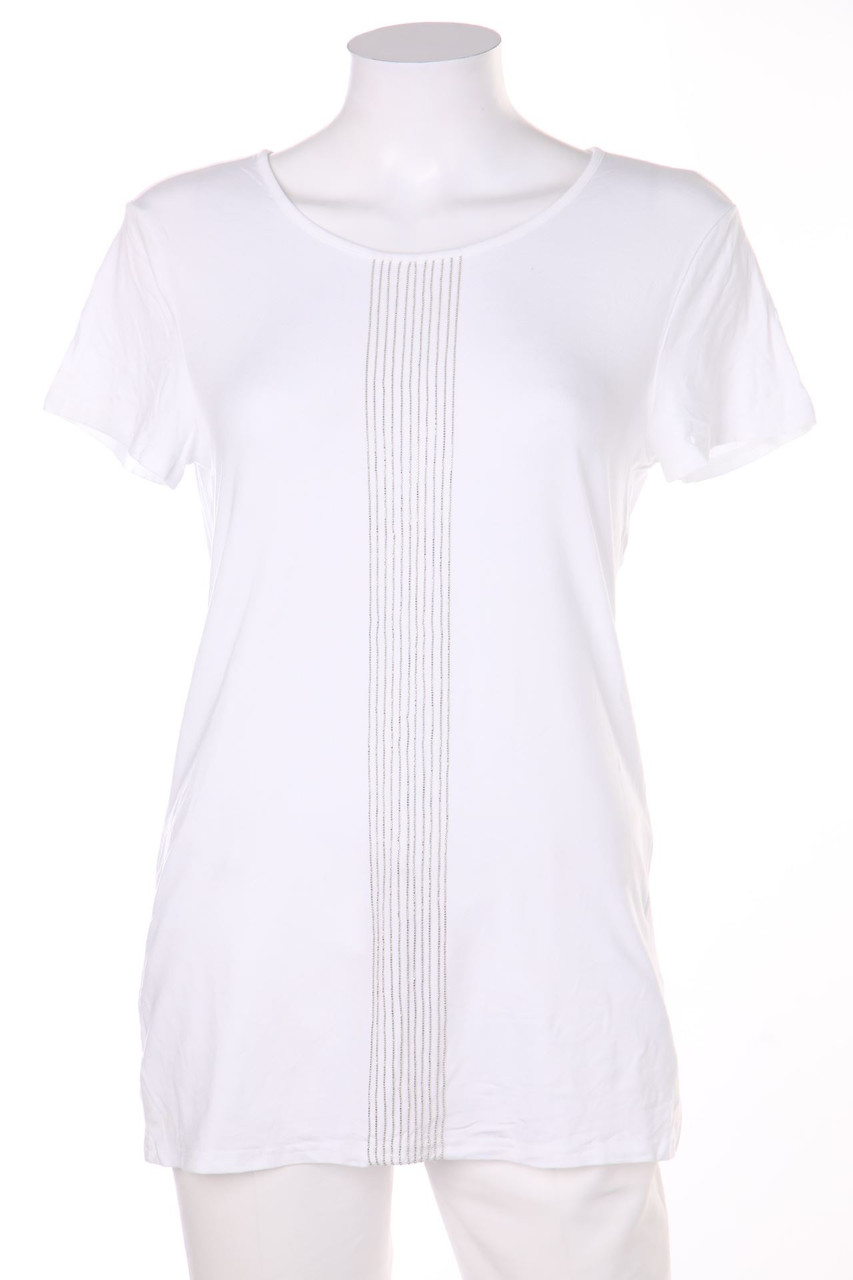 Alba Moda - Kurzarm-Shirt mit Applikationen - D 36