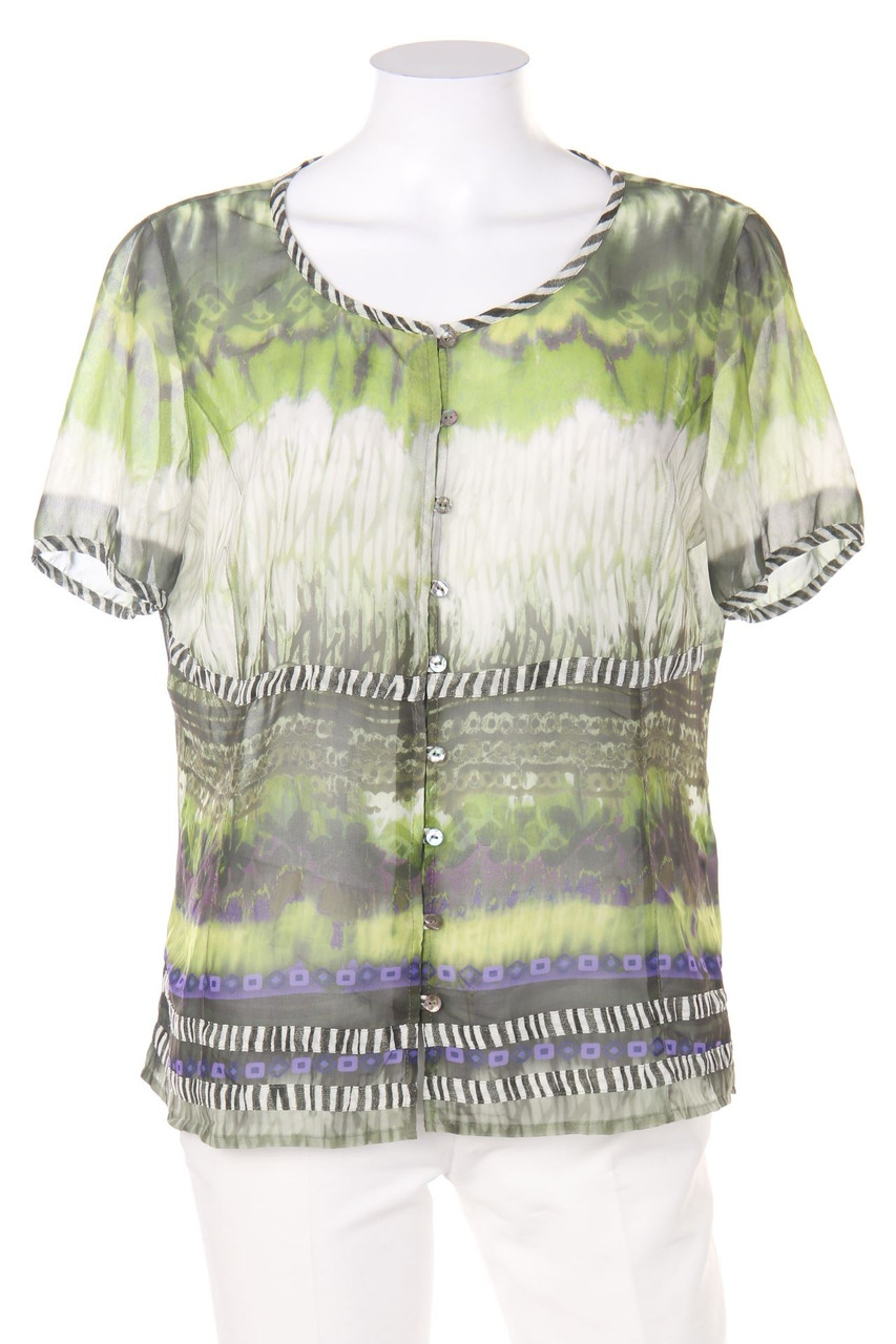 BONITA - Kurzarm-Bluse mit Muster - D 38