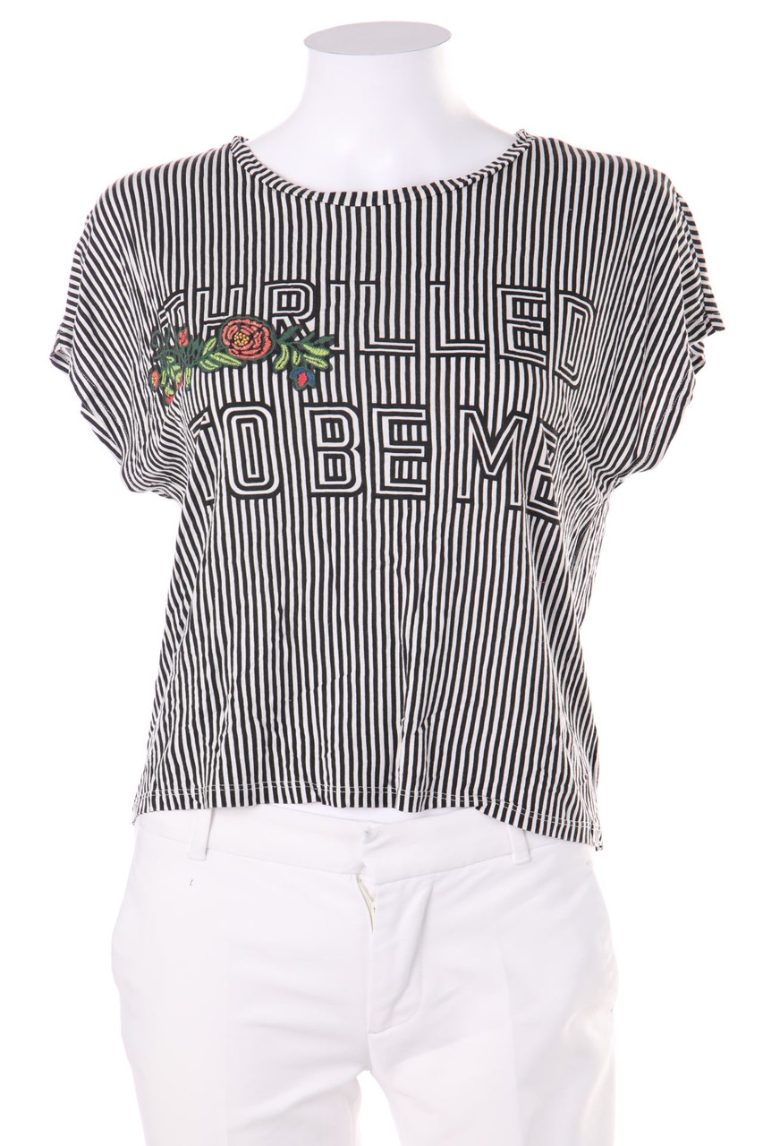 CLOCKHOUSE by C&A - Oversize-T-Shirt mit überschnittener Schulter - L