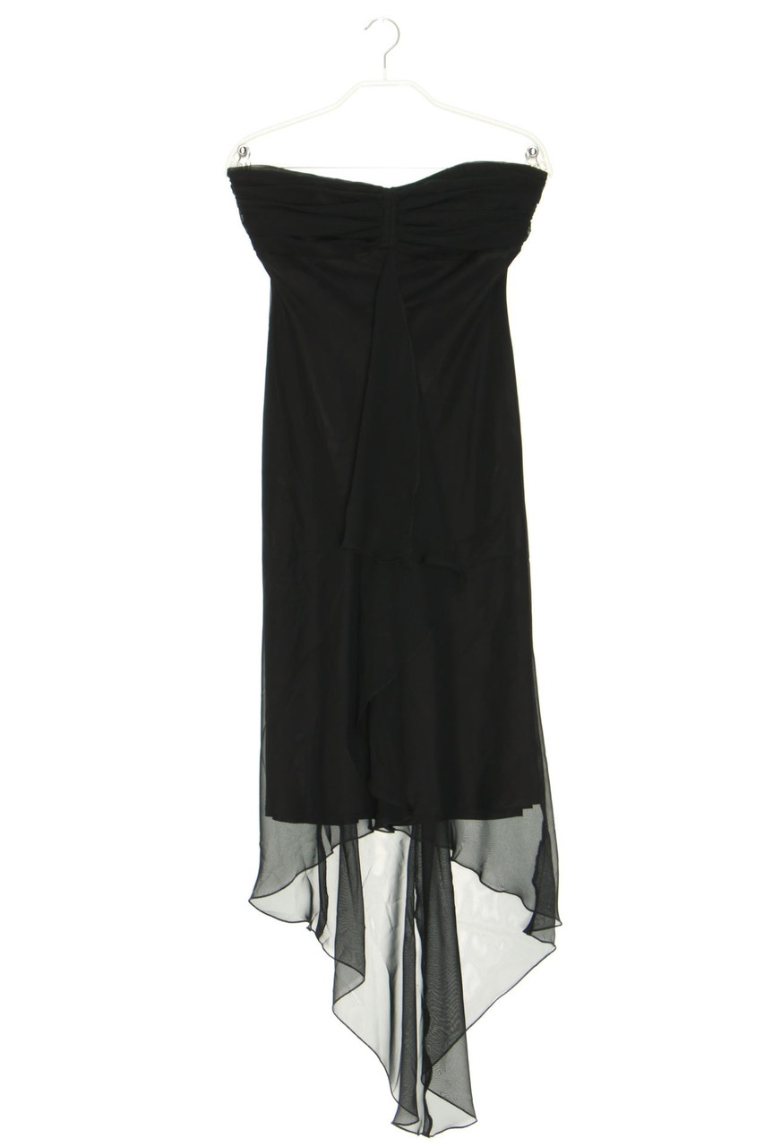 CRÉATION Chou Chou - Vokuhila-Chiffon-Abendkleid mit Raffungen - D 34