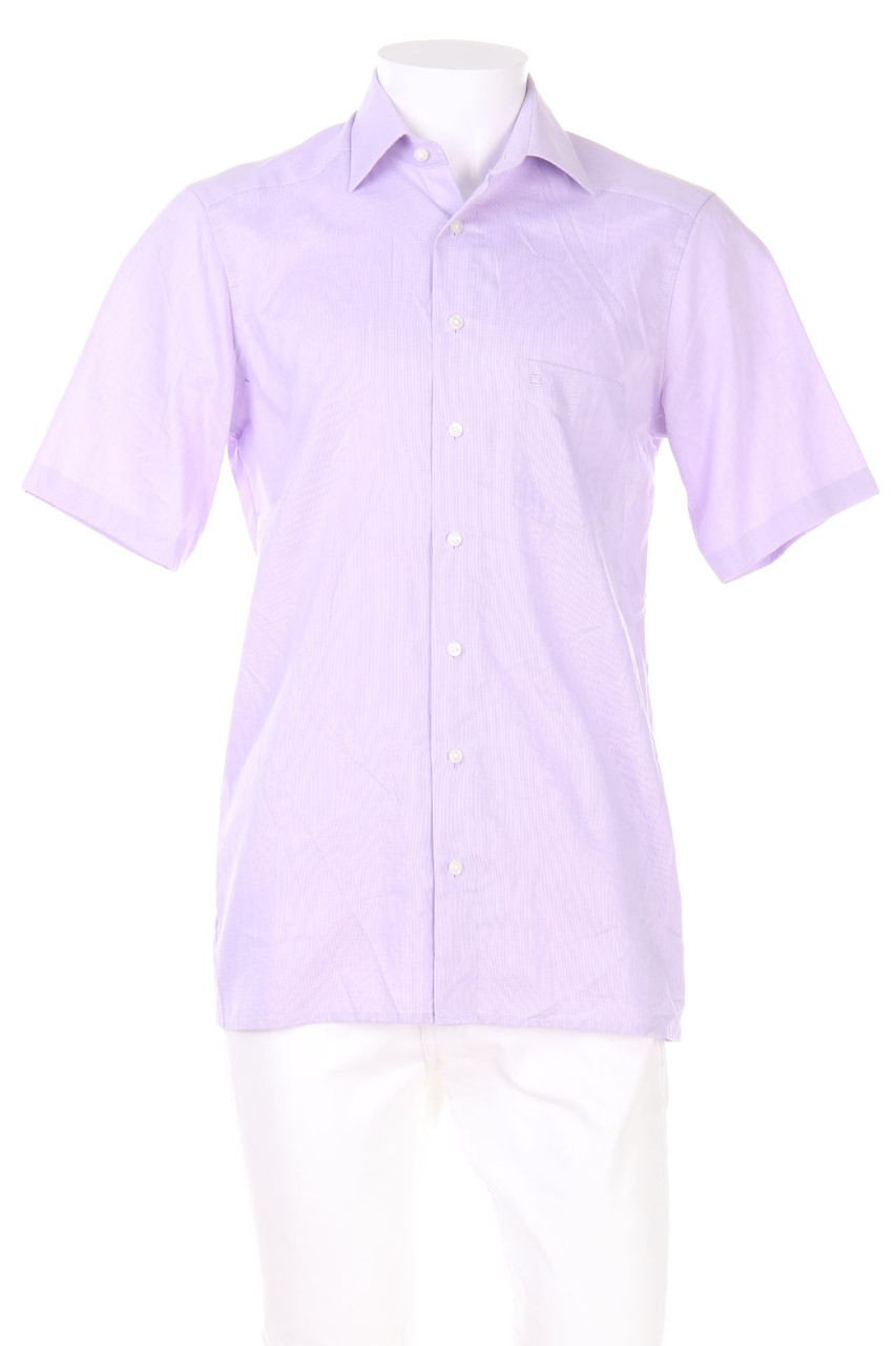 OLYMP Luxor - Kurzarm-Hemd Casual uni aus Baumwolle - 38