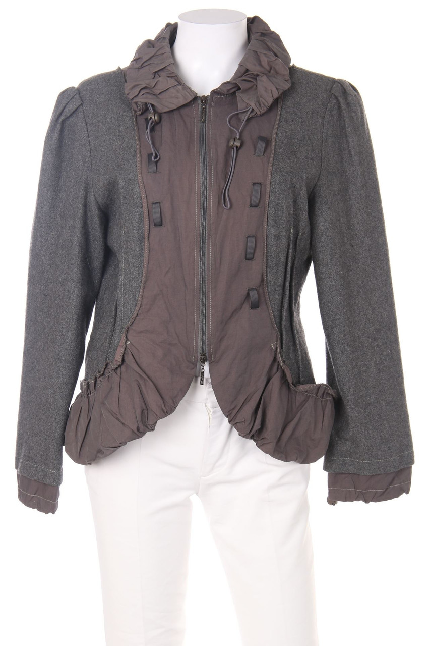ARELINE PARIS - Jacke aus Woll-Mix mit Tunnelzug - D 40