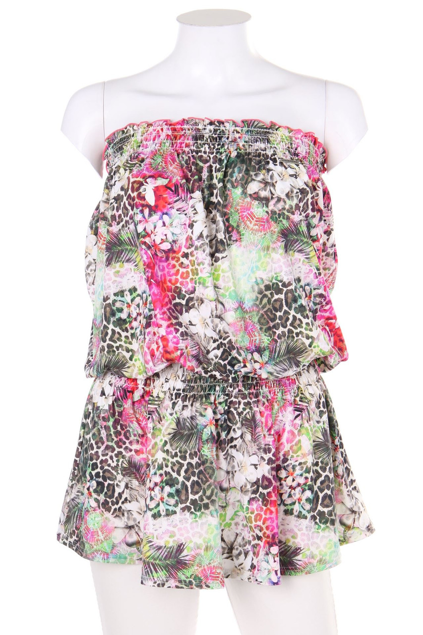 Chiemsee - Bustier-Top mit floralem Muster - S