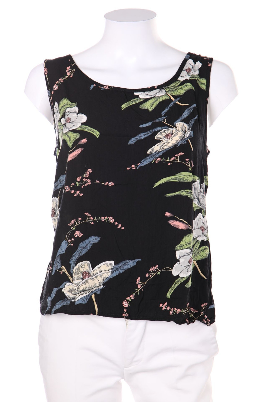 Chicorée - Top mit Blumen-Print - S