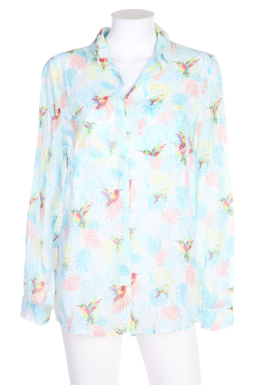 promod - Bluse mit Tropical Print - L