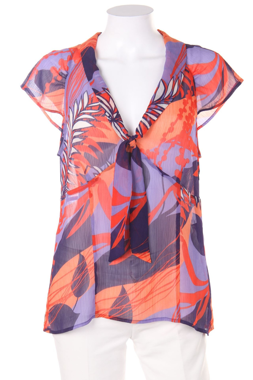 s.Oliver SELECTION - Schluppen-Bluse mit Print - D 42