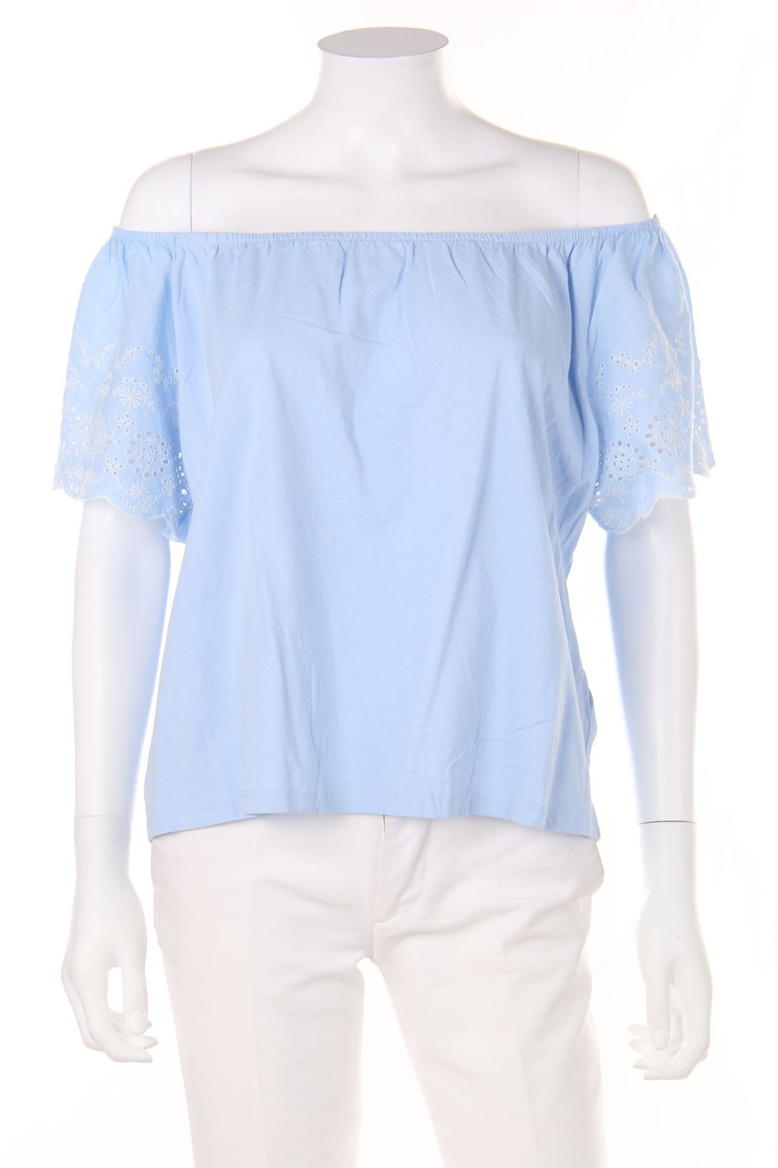 H&M - Carmen-Bluse mit Lochspitze - M