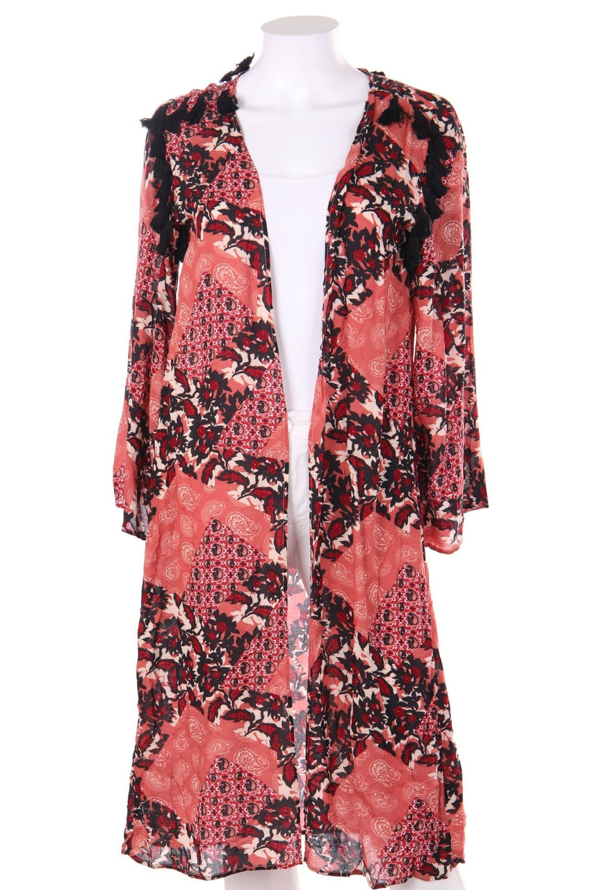 tennis - Boho-Cardigan mit Print mit Quasten - M
