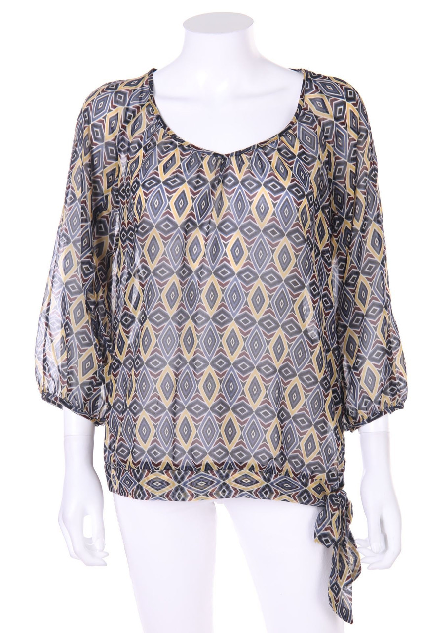 SA.HARA - Bluse mit Geo-Print - D 38