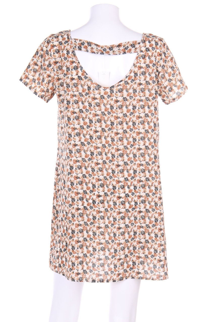 Susy Mix - Chiffon-Shift-Kleid mit floralem Muster - M