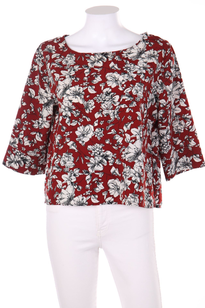 SODa - Print-Bluse mit Schlitz - S