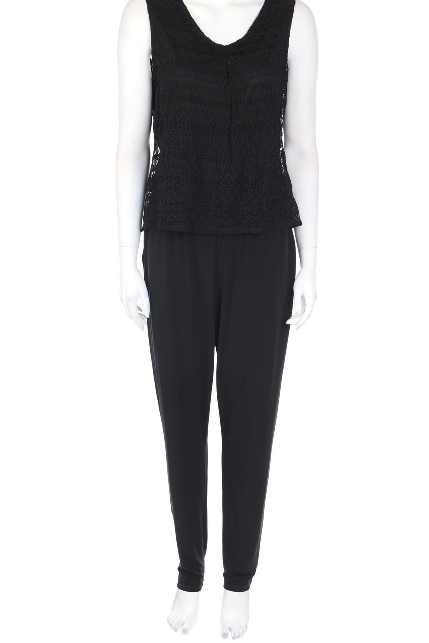 comma - Jumpsuit im Layer Look mit Spitze - D 40