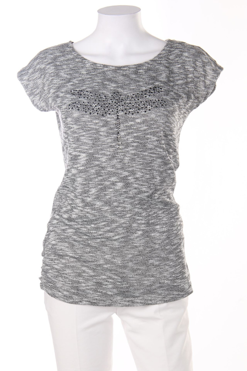 orsay - Shirt mit Schmuckstein-Applikation - S