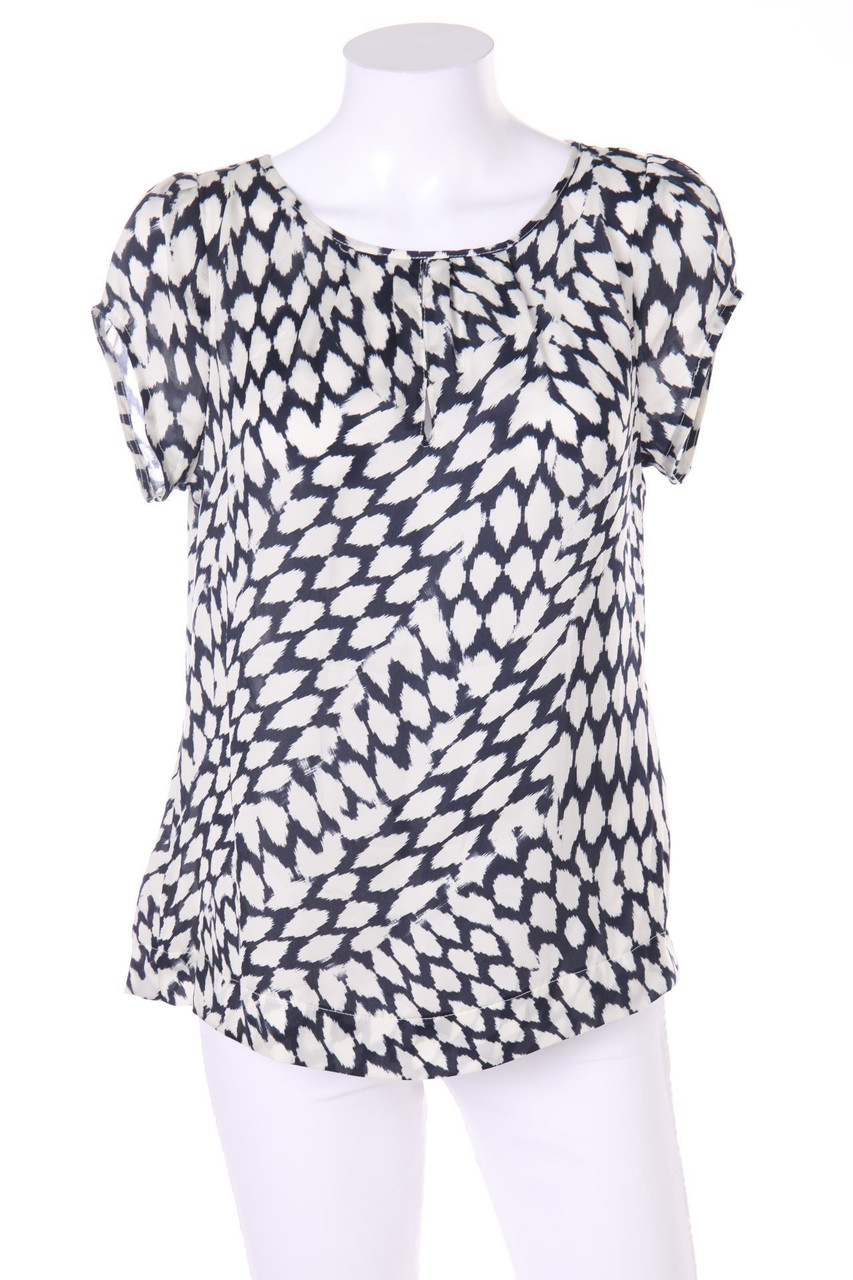 CLASS INTERNATIONAL - Kurzarm-Bluse mit Print - D 38