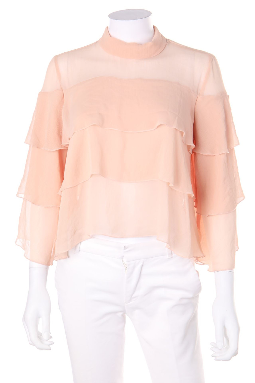 ZARA - Bluse mit Volants - S