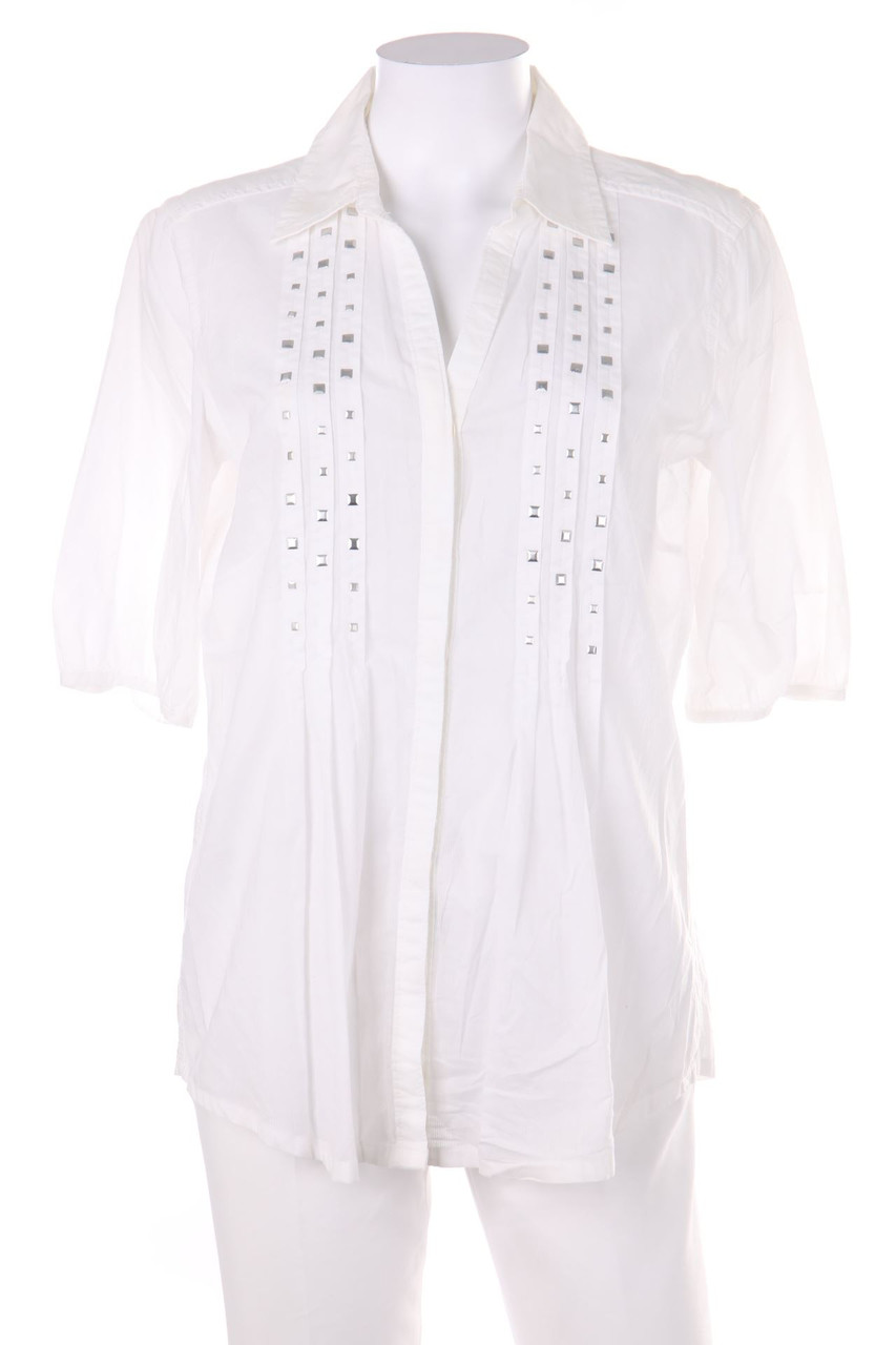 TOM TAILOR - Bluse mit 3/4-Ärmel mit Applikationen - D 36