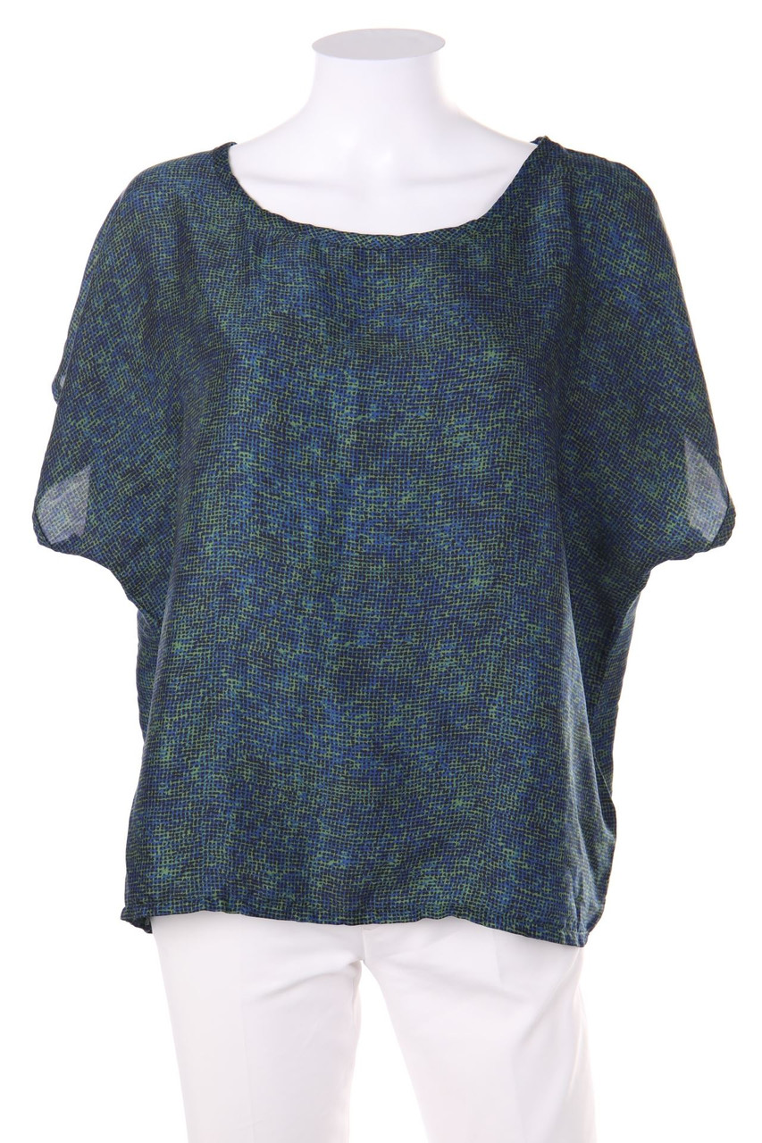 Please - Kurzarm-Bluse mit Print - M