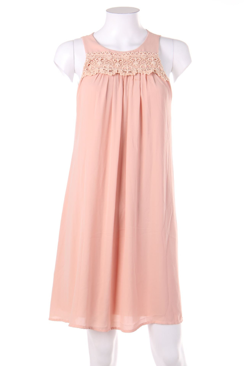 RINASCIMENTO - Chiffon-Abendkleid mit Spitze - S