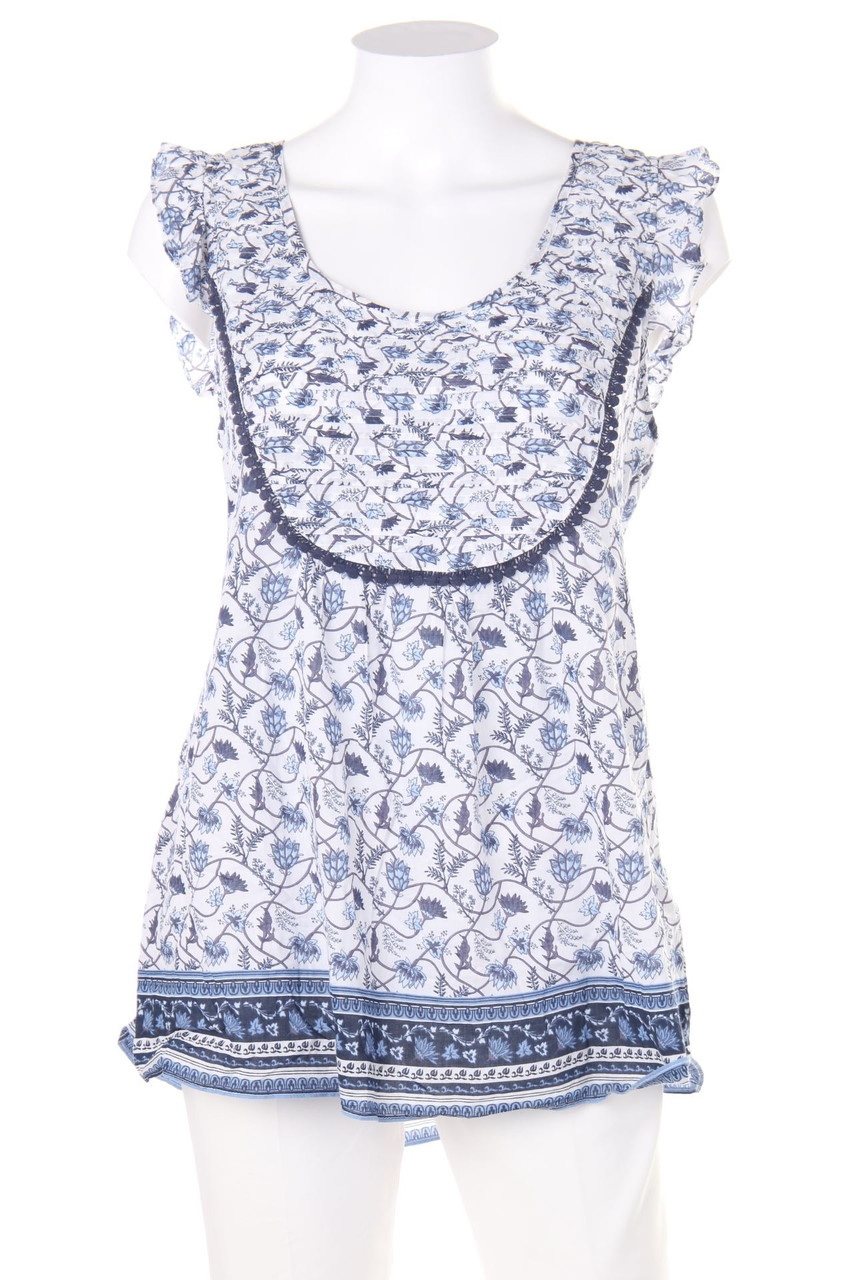 maddison weekend - Blusentop mit floralem Muster mit Rüschen - D 40