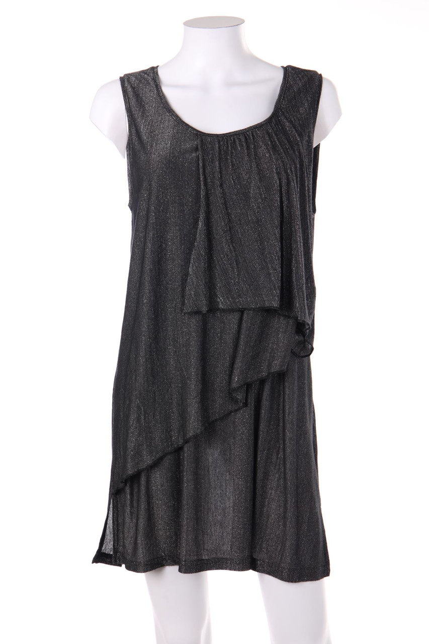 BASLER - Party-Kleid im Layer Look mit Metallic-Effekt - D 42