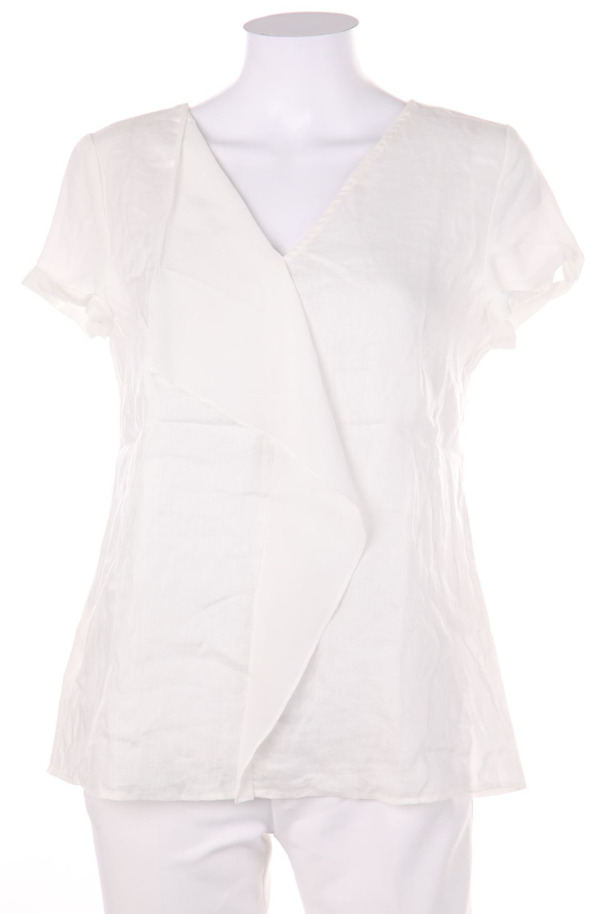 maddison - Kurzarm-Bluse im Layer Look mit Volants - D 42