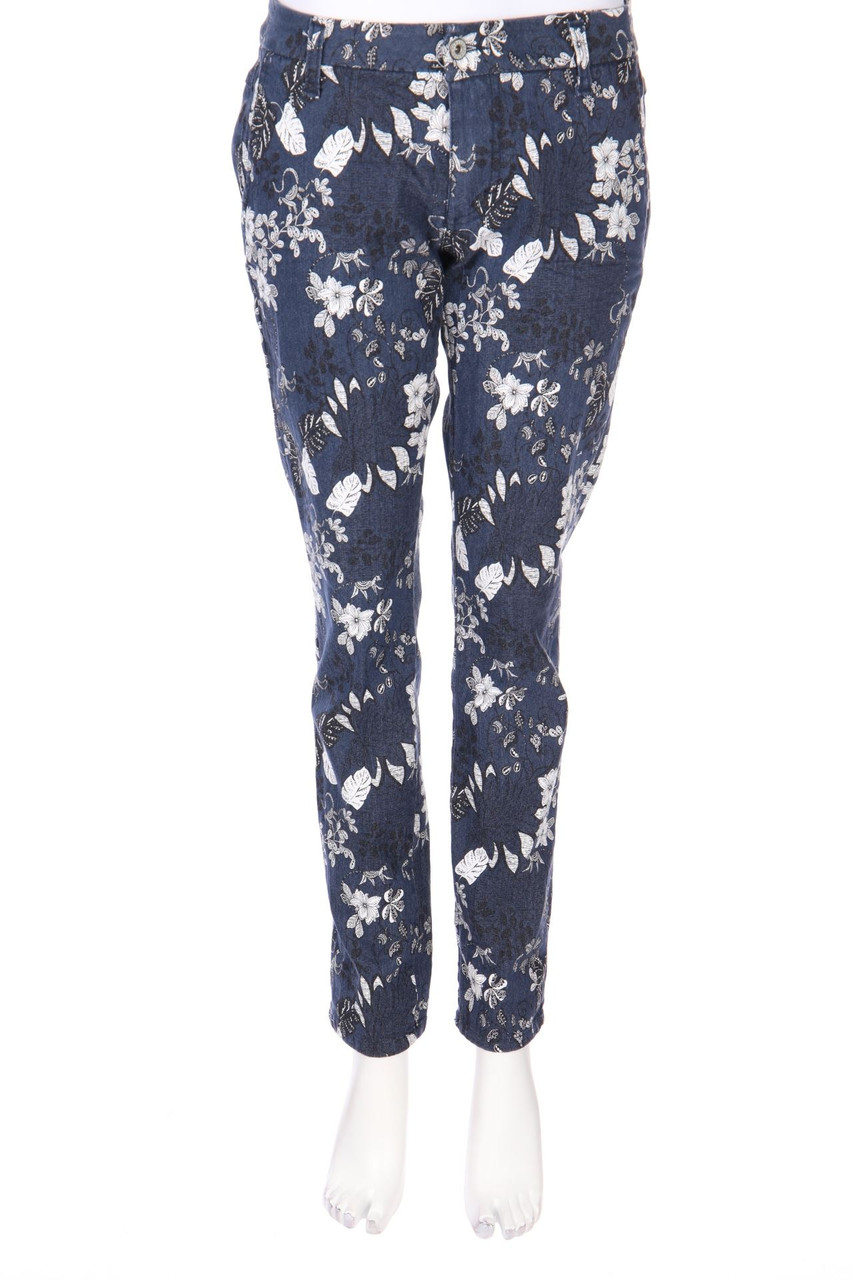 Please - Skinny-Jeans mit floralem Muster - M