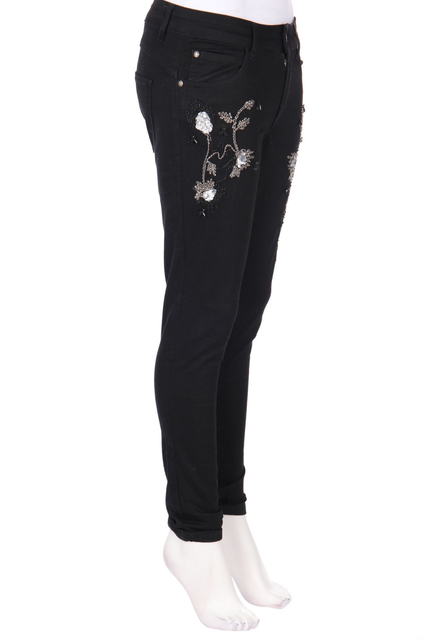 CARTOON - Skinny-Jeans mit Pailletten - D 36