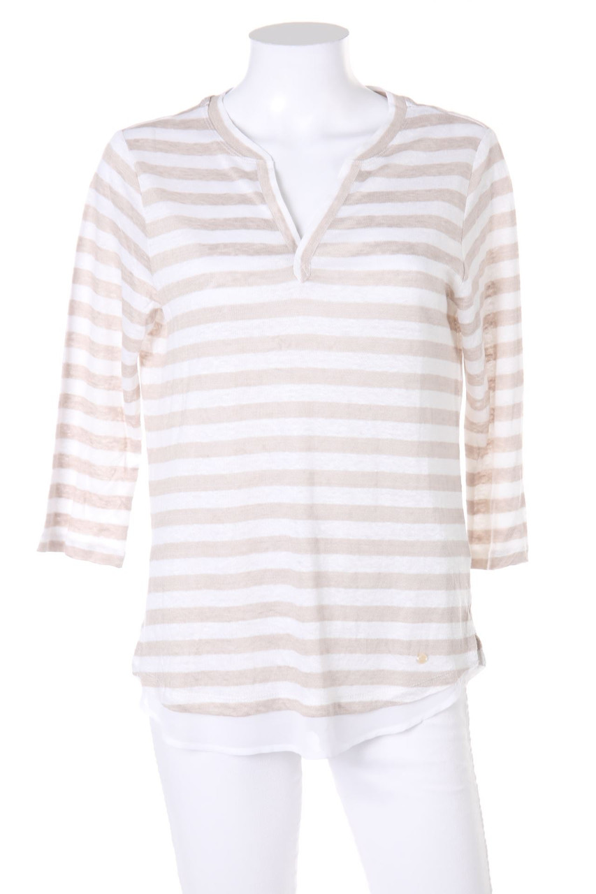 BRAX FEEL GOOD - 3/4-Arm-Shirt aus Leinen im Layer Look - D 34