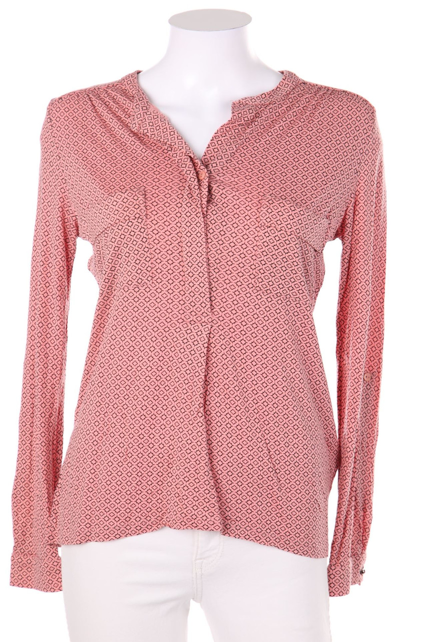 Best Connections - Bluse aus Jersey mit Krempel-Ärmeln - D 34