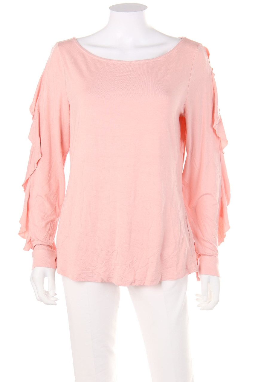 PATRIZIA DINI - Longsleeve-Shirt mit Volants - D 42