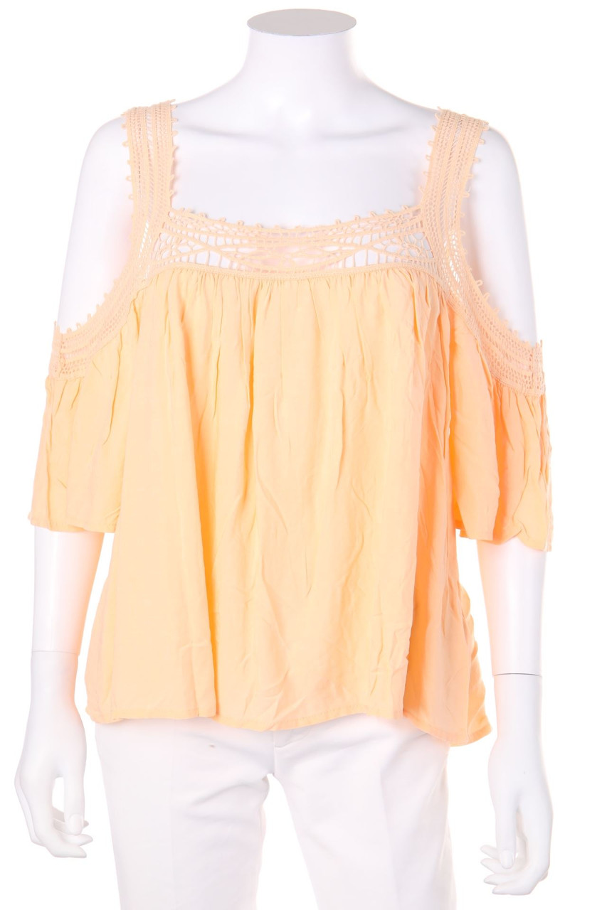 FB SISTER - Boho-Bluse mit Spitze - XL