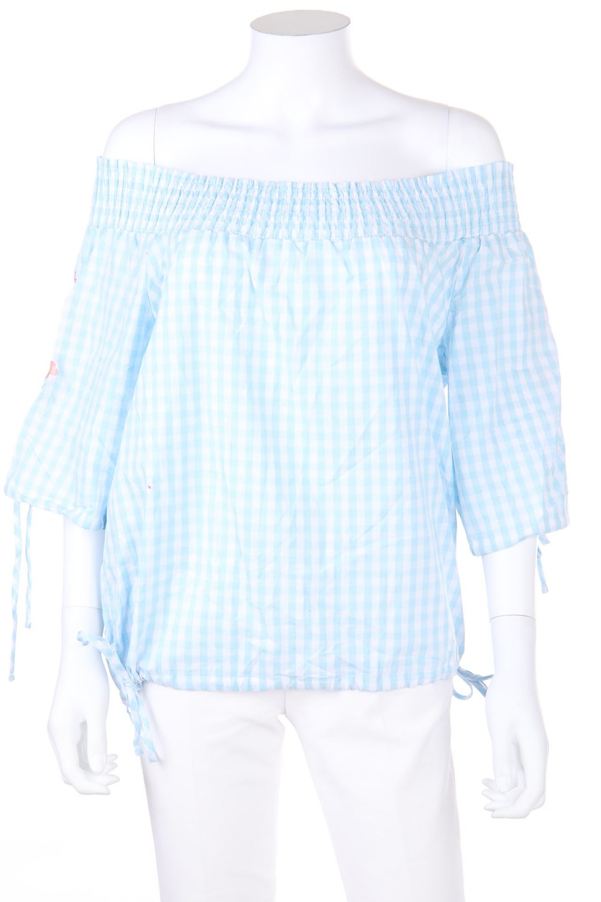 esmara - Carmen-Bluse mit Stickereien - D 40