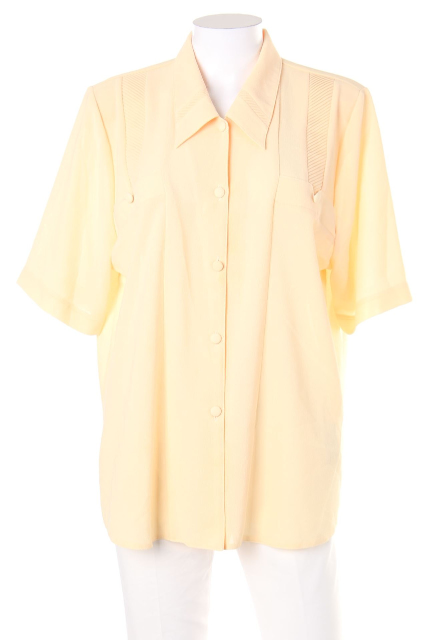 Ohne Label - Hemd-Bluse mit kurzem Ärmel - D 48