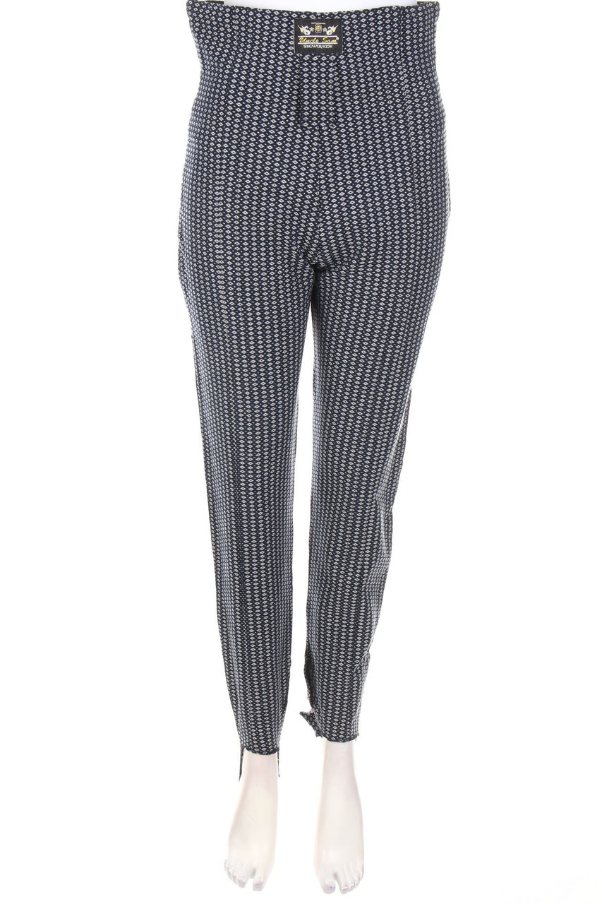 Uncle Sam - High Waist-Steghose mit geometrischem Muster - L