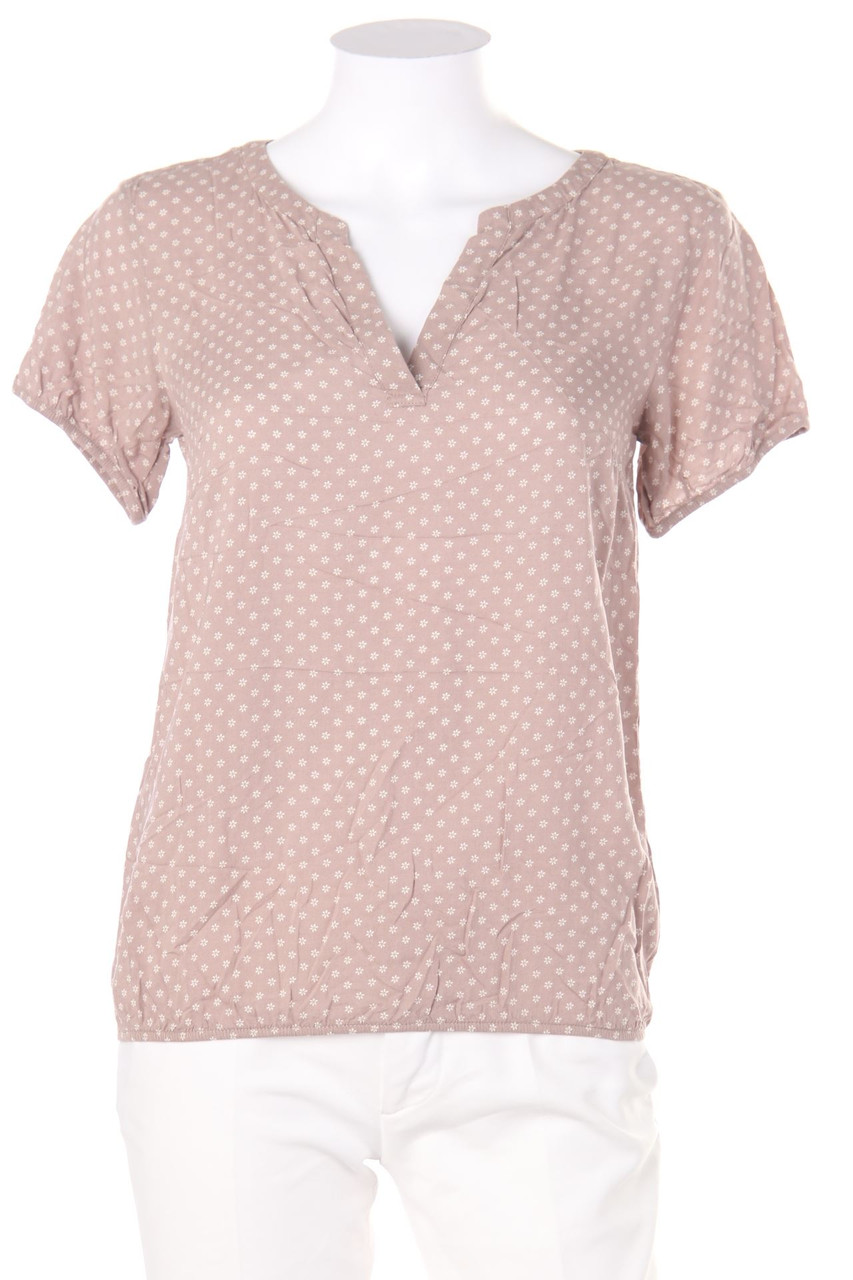 TOM TAILOR - Kurzarm-Bluse mit floralem Muster - D 34