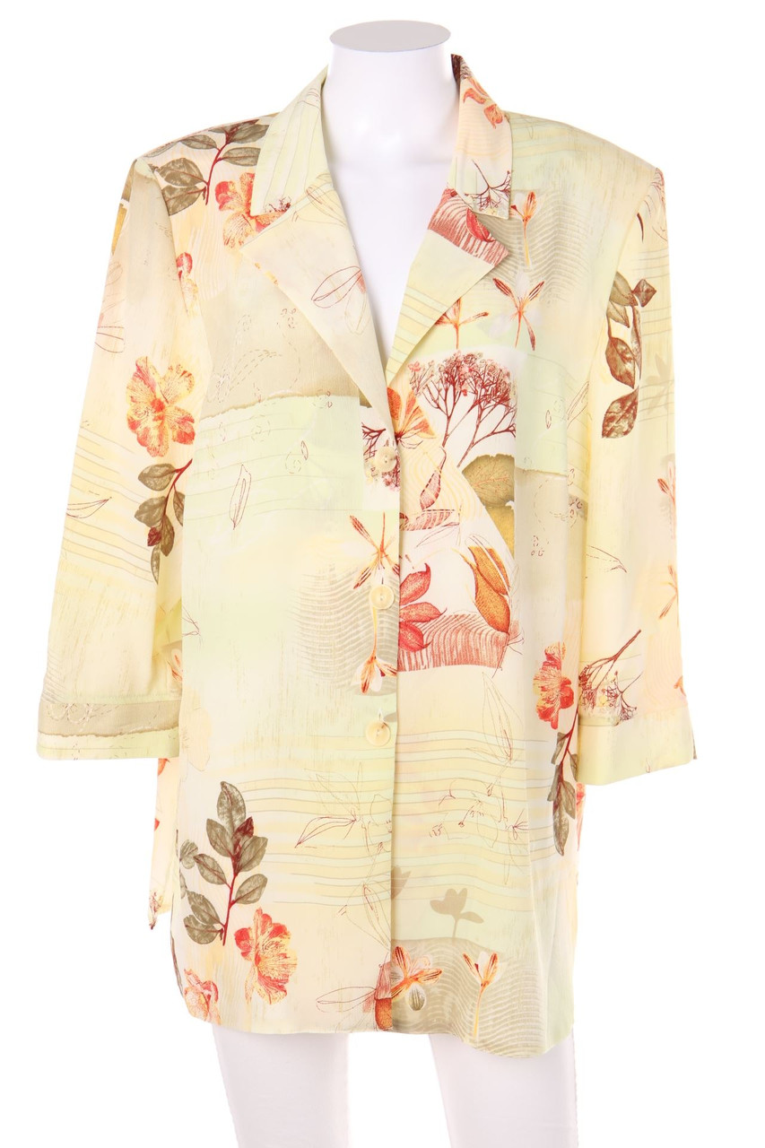 Ohne Label - Bluse mit floralem Muster - D 48