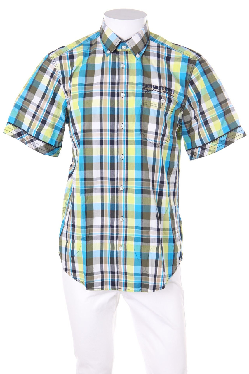 CANDA by C&A - Kurzarm-Hemd mit Button-down-Kragen mit Karo-Muster - 39