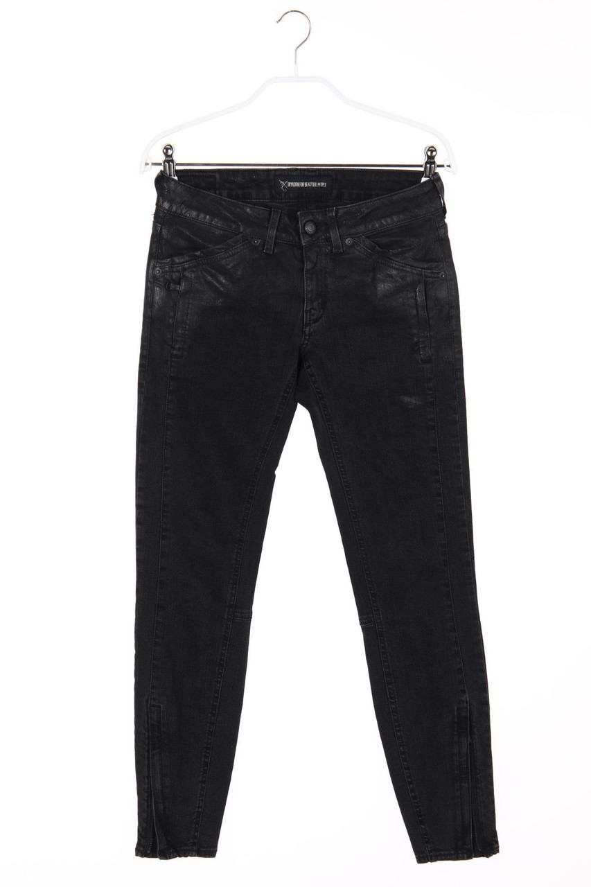 DRYKORN - Used Look Skinny-Jeans mit Steppung - W26