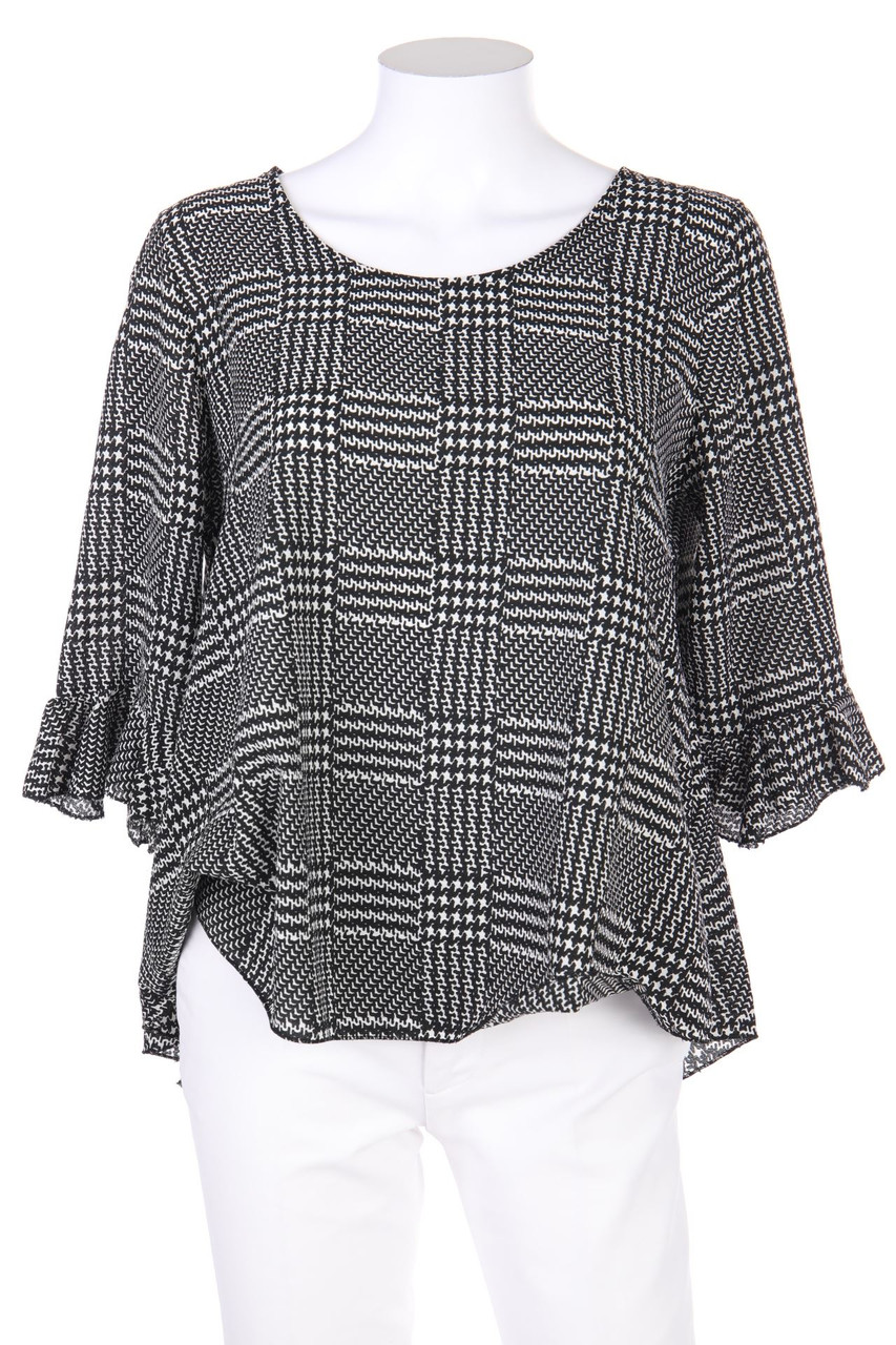 zebra - Bluse mit Karo-Muster - M