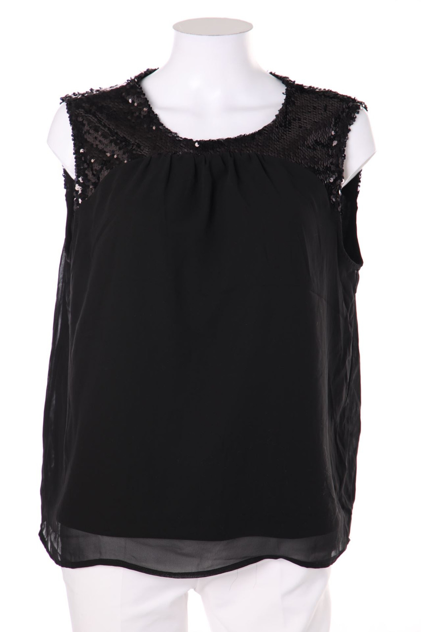 JACQUELINE de YONG - Blusentop mit Pailletten - D 40