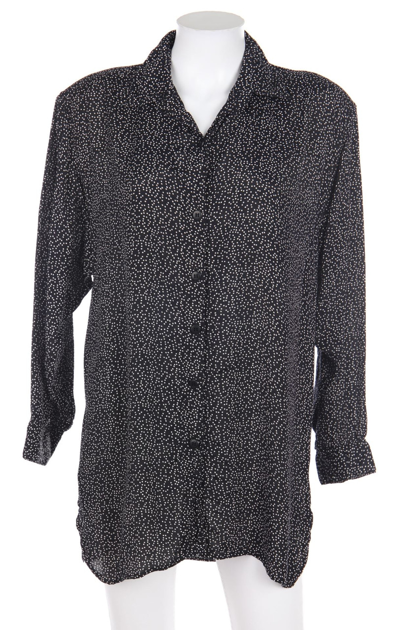 Ohne Label - Bluse aus Viskose mit Punkten - L