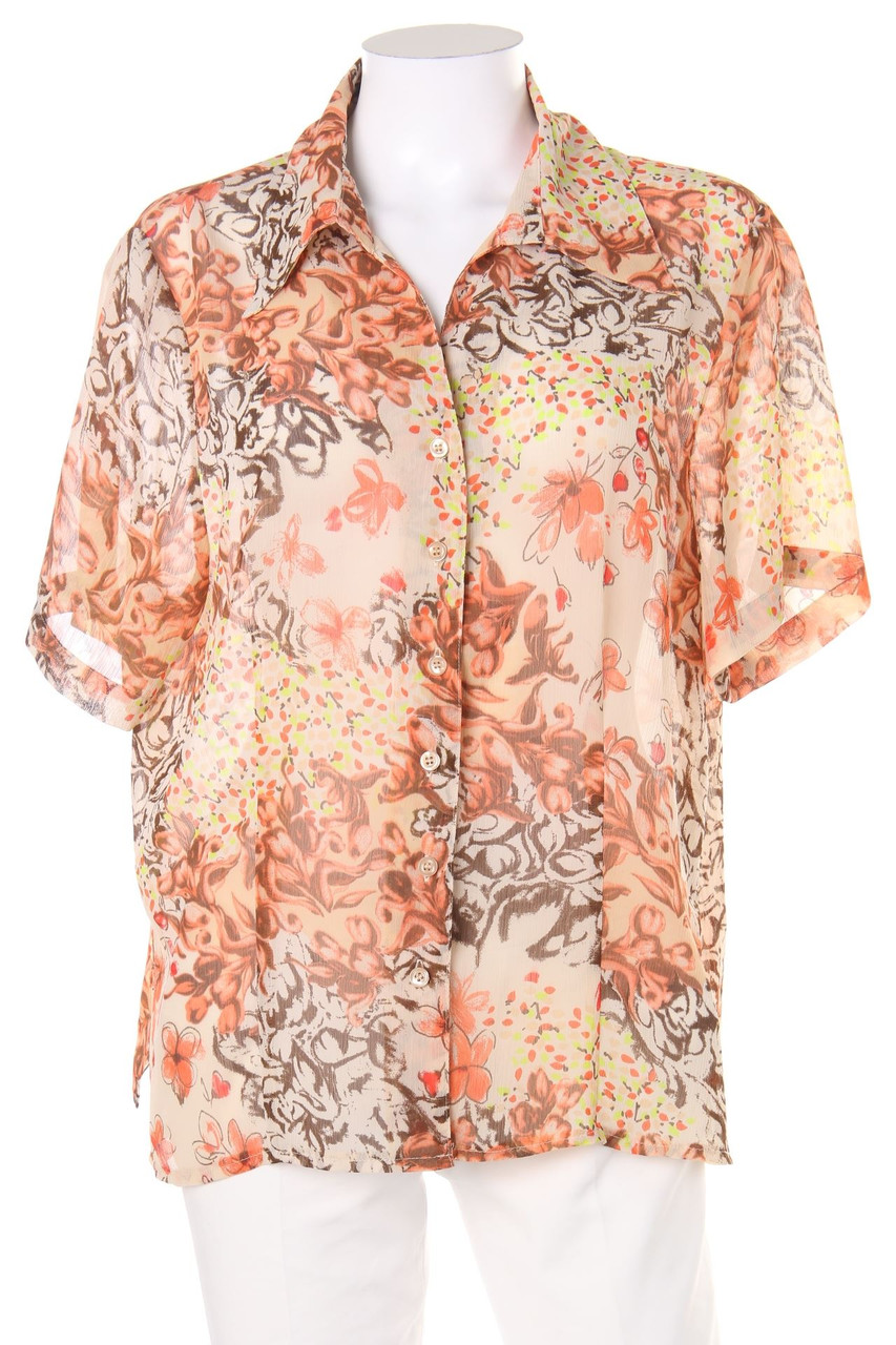 JÖRG PETERSON - Hemd-Bluse mit kurzem Ärmel - D 44