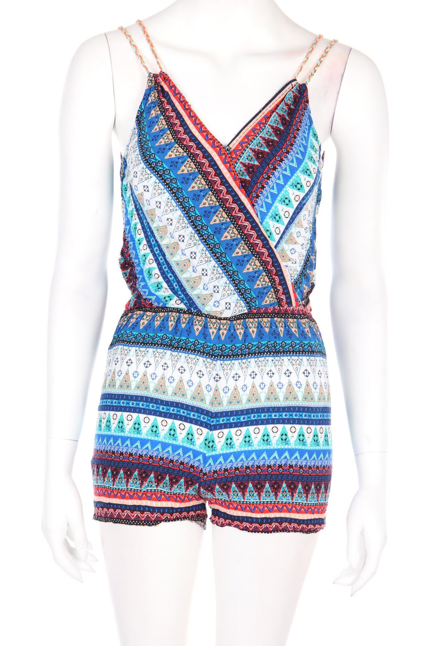 SECONDHAND - Playsuit mit Print - XS