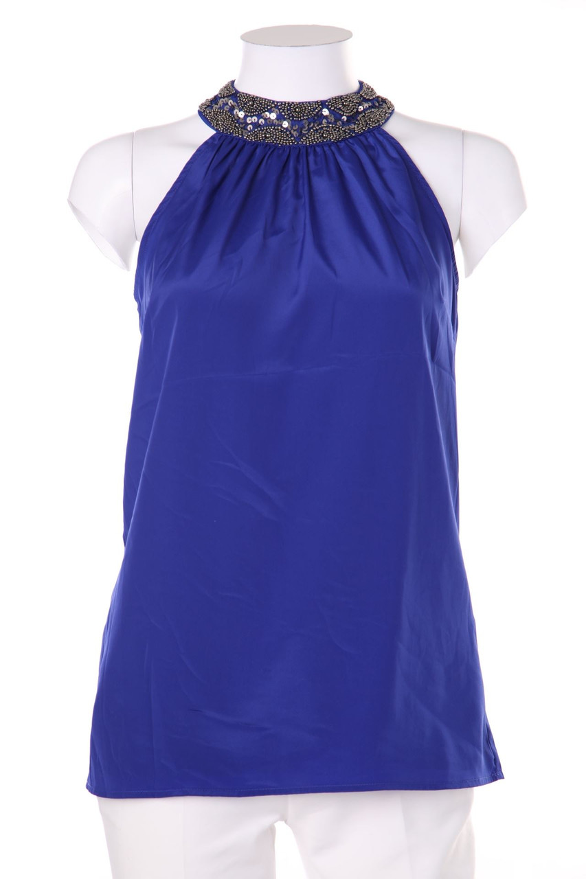 VERO MODA - Top mit Schmuckstein-Applikation - XS