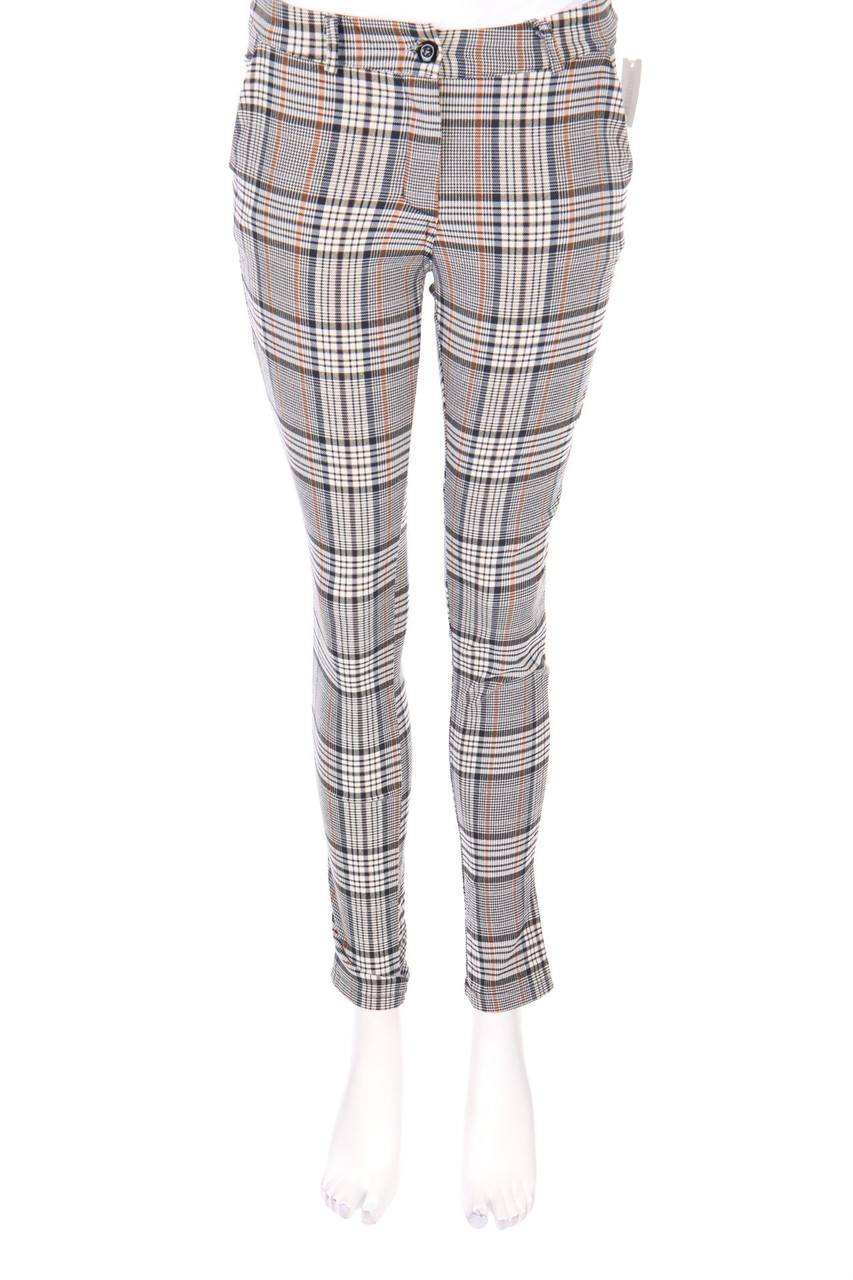 TODAY - Skinny-Hose mit Karo-Muster - S