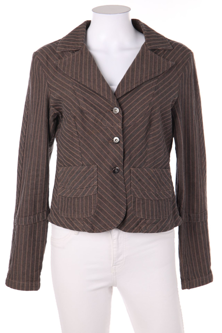 HEINE - Blazer-Jacke aus Baumwolle mit Streifen - D 38